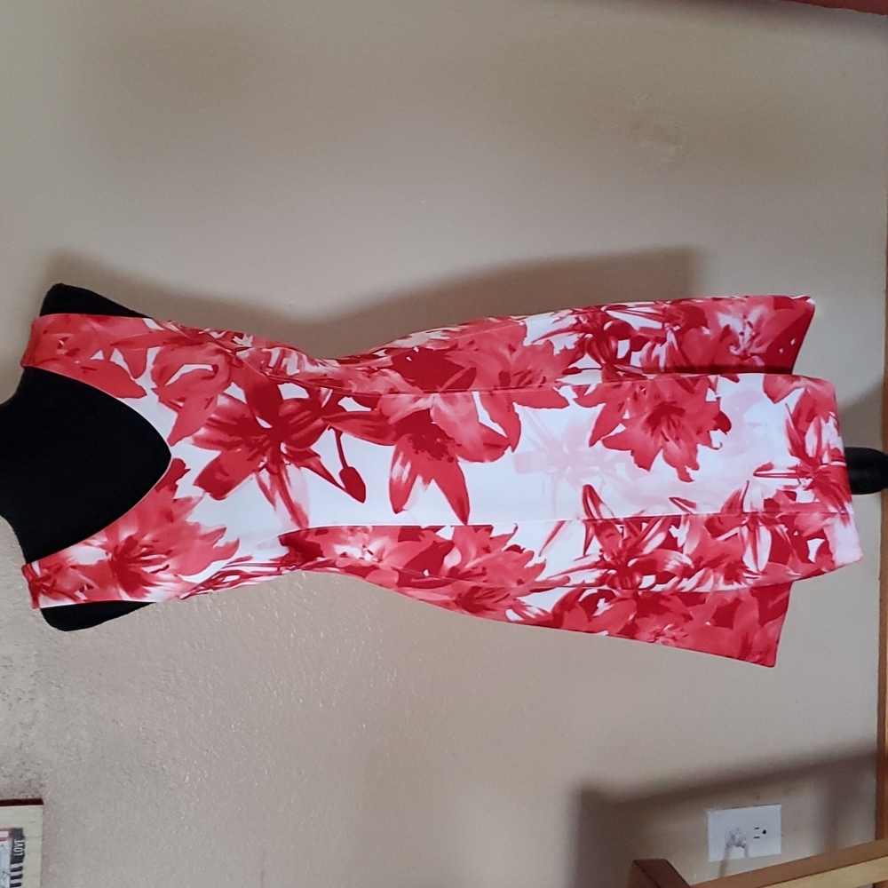 Coral & White Dress sz XS